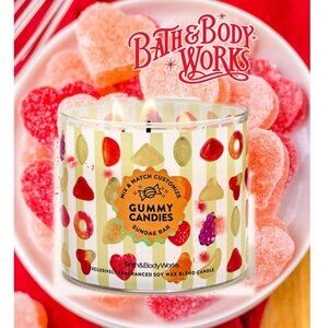 Bath & Body Works Gummy Candies  3-Wick Candle NIB